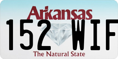 AR license plate 152WIF