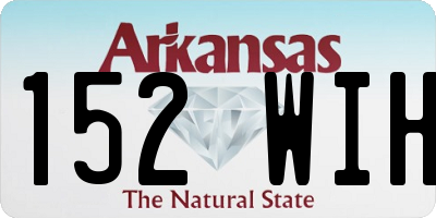AR license plate 152WIH