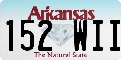AR license plate 152WII
