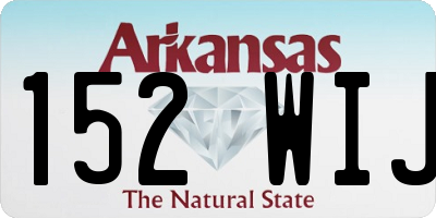 AR license plate 152WIJ