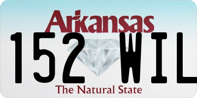 AR license plate 152WIL