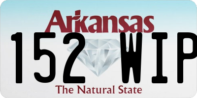 AR license plate 152WIP
