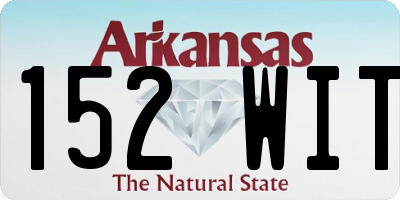 AR license plate 152WIT