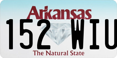 AR license plate 152WIU