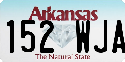 AR license plate 152WJA