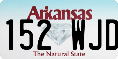 AR license plate 152WJD