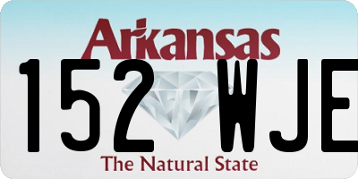 AR license plate 152WJE