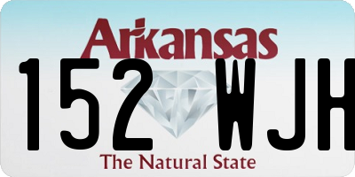 AR license plate 152WJH