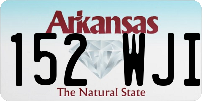 AR license plate 152WJI