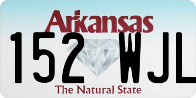 AR license plate 152WJL