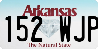 AR license plate 152WJP