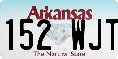 AR license plate 152WJT