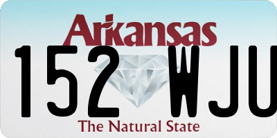 AR license plate 152WJU