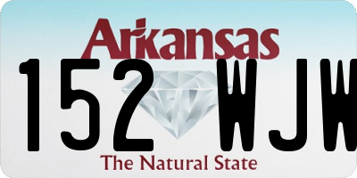 AR license plate 152WJW