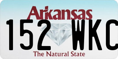 AR license plate 152WKC
