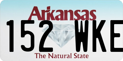 AR license plate 152WKE