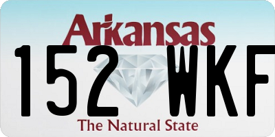 AR license plate 152WKF