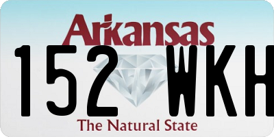 AR license plate 152WKH