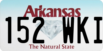 AR license plate 152WKI