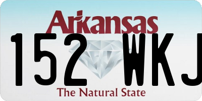 AR license plate 152WKJ