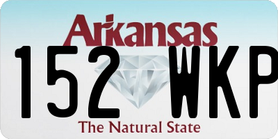 AR license plate 152WKP