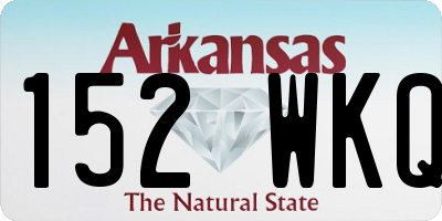 AR license plate 152WKQ
