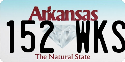 AR license plate 152WKS