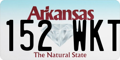 AR license plate 152WKT