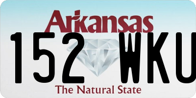 AR license plate 152WKU