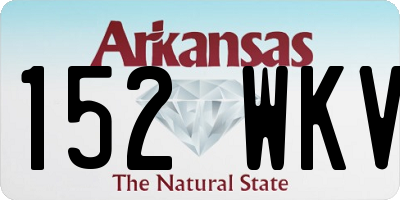AR license plate 152WKV