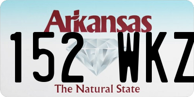 AR license plate 152WKZ