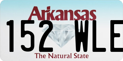 AR license plate 152WLE