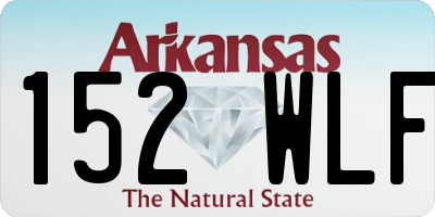 AR license plate 152WLF