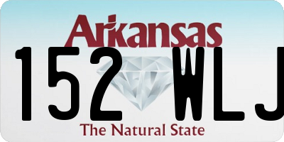AR license plate 152WLJ