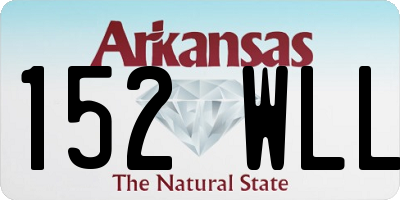 AR license plate 152WLL