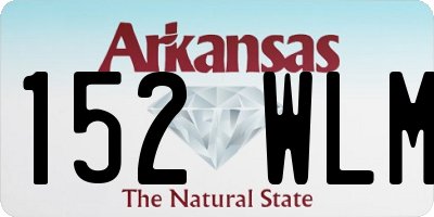 AR license plate 152WLM