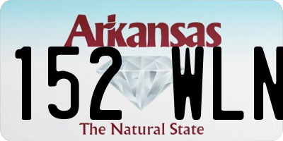AR license plate 152WLN