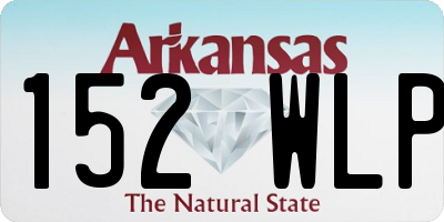 AR license plate 152WLP