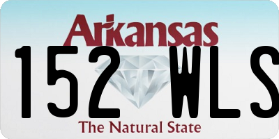 AR license plate 152WLS