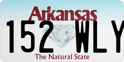 AR license plate 152WLY