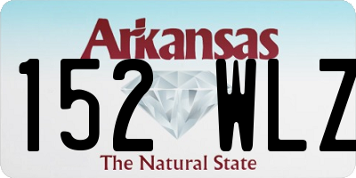 AR license plate 152WLZ