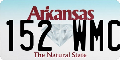 AR license plate 152WMC
