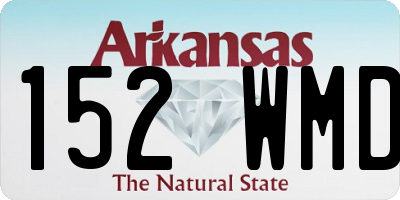 AR license plate 152WMD