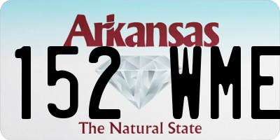 AR license plate 152WME