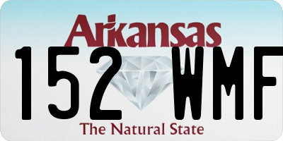 AR license plate 152WMF