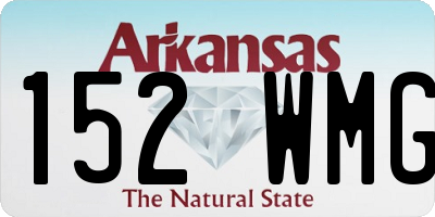 AR license plate 152WMG