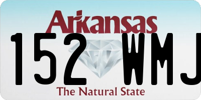 AR license plate 152WMJ