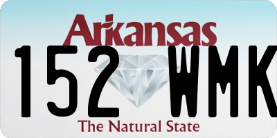 AR license plate 152WMK