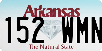 AR license plate 152WMN