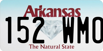 AR license plate 152WMO